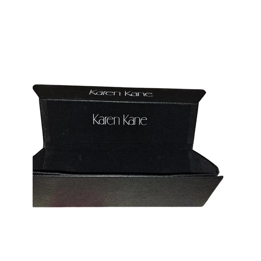 Black Triangular Folding Collapsible Hard Case for Glasses, by Karen Kane